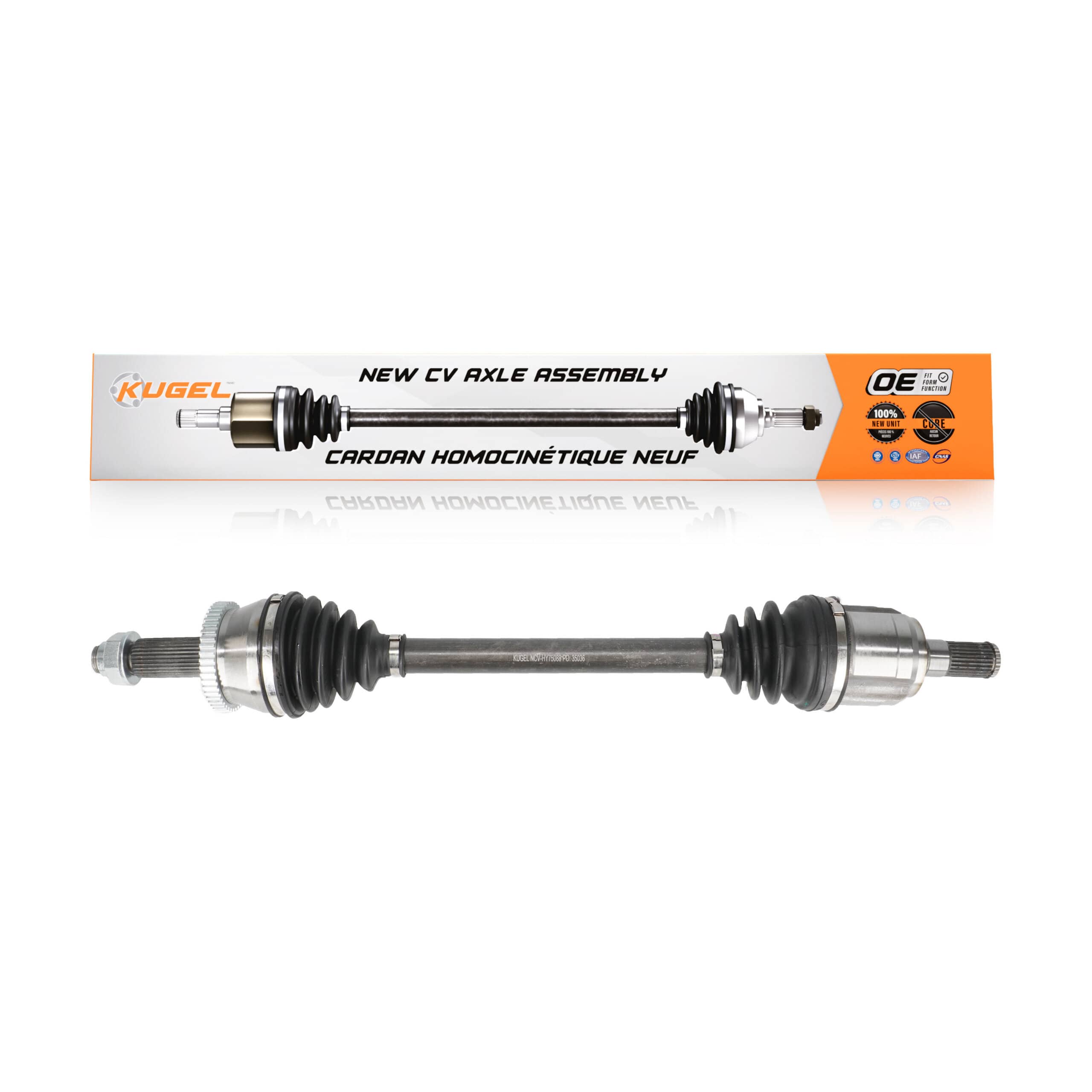 Kugel - NCV-HY75088 - Front Left CV Axle Shaft