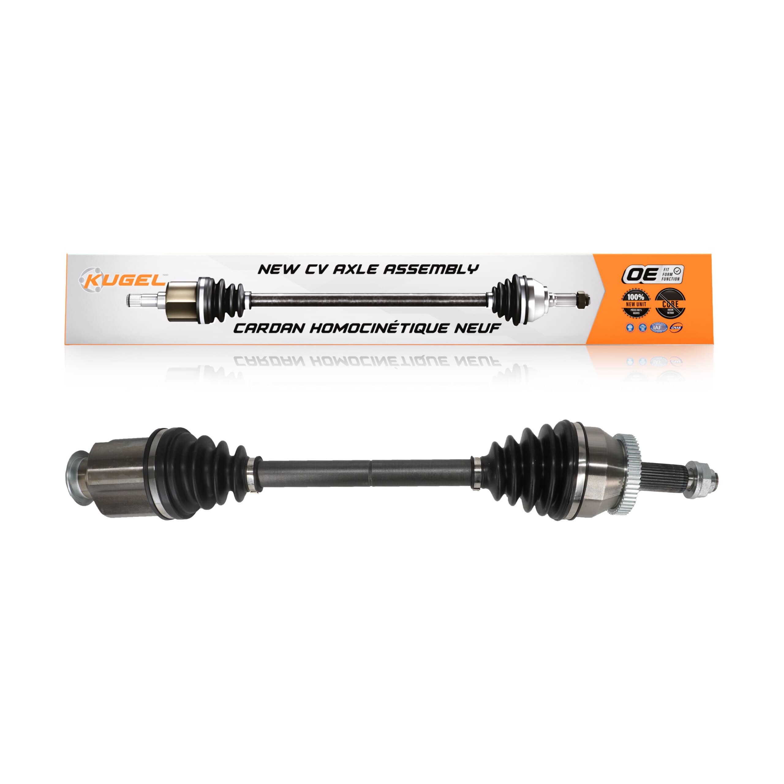 Kugel - NCV-KA75106 - Front Right CV Axle Shaft