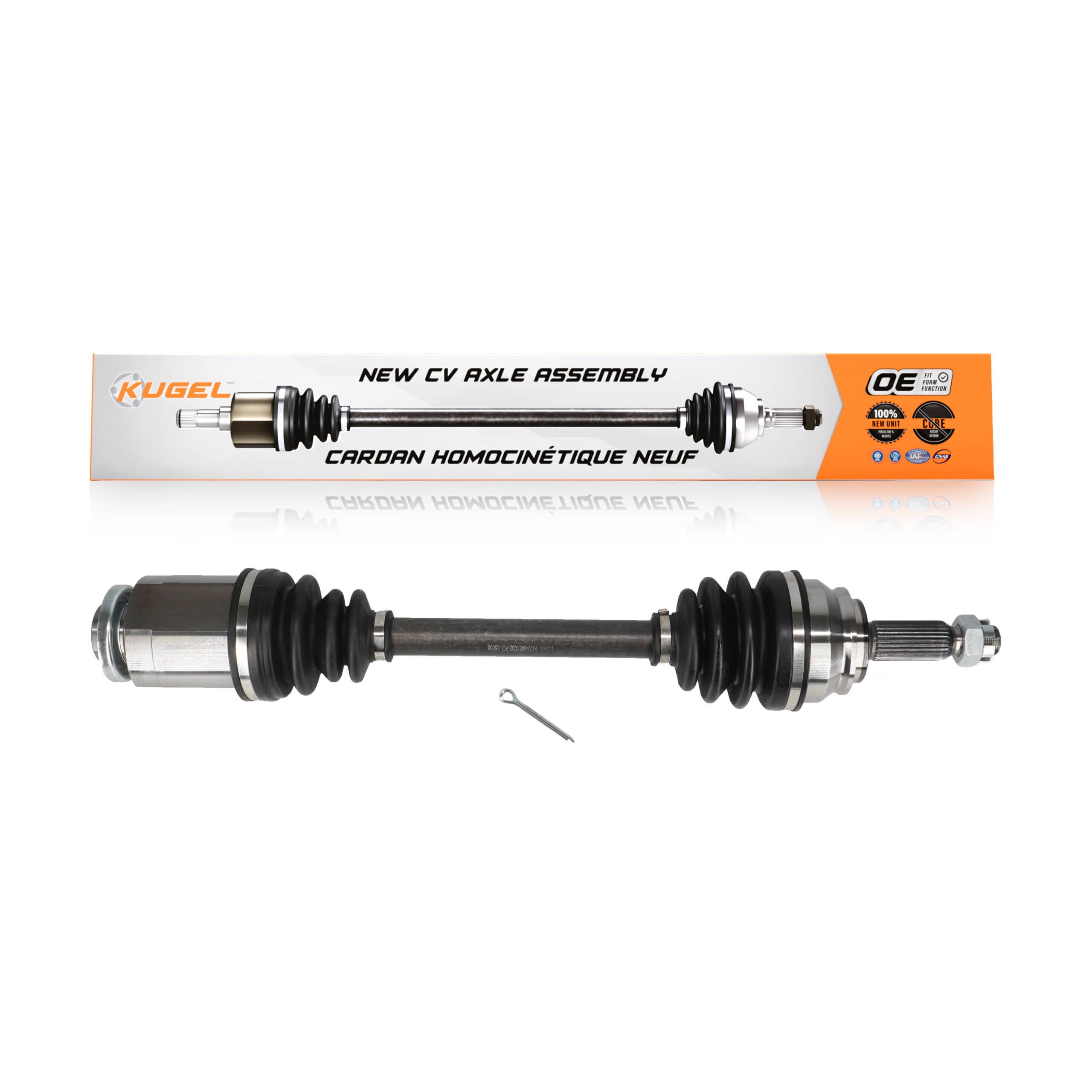 Kugel - NCV-MI51003 - Front Right CV Axle Shaft