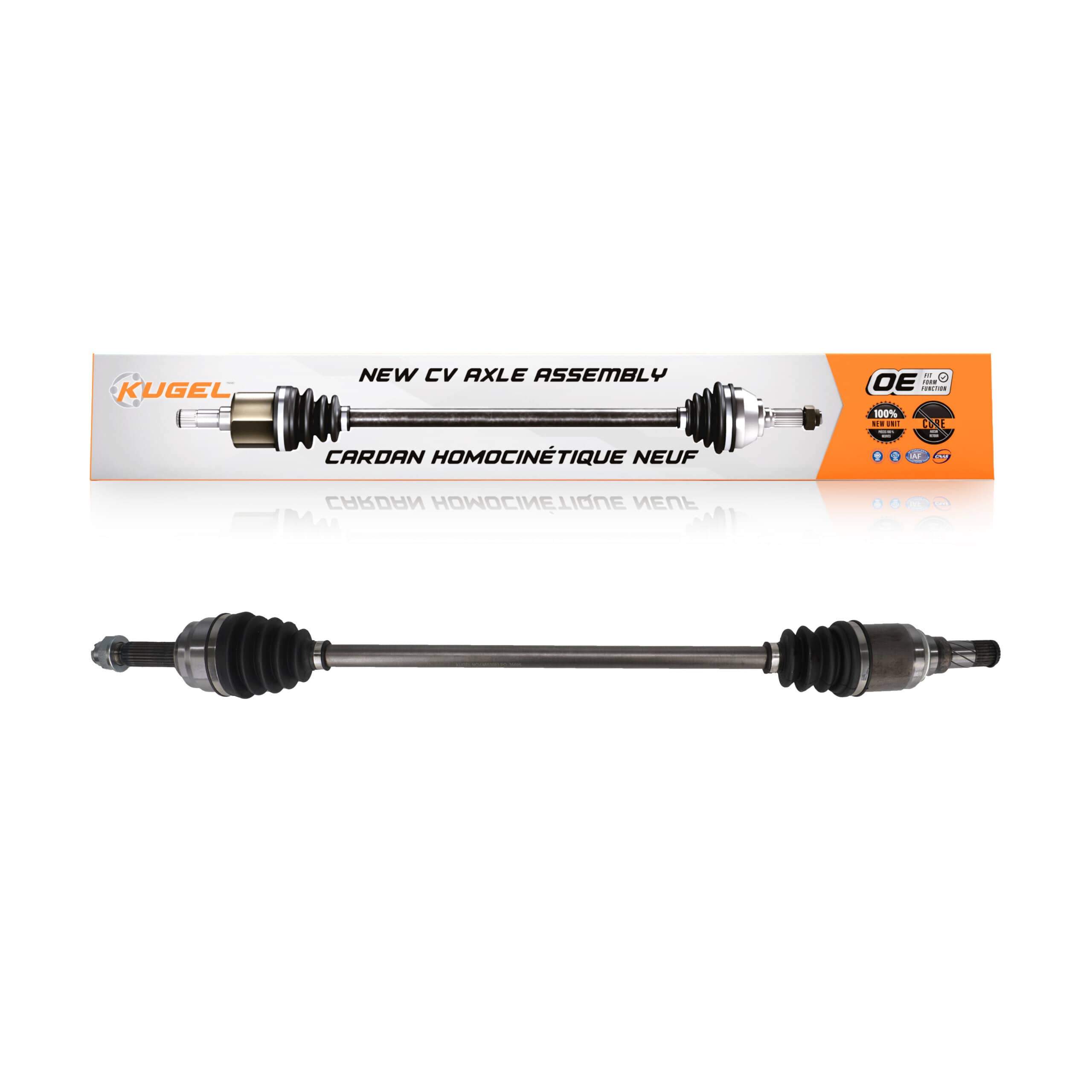 Kugel - NCV-MI53083 - Front Right CV Axle Shaft