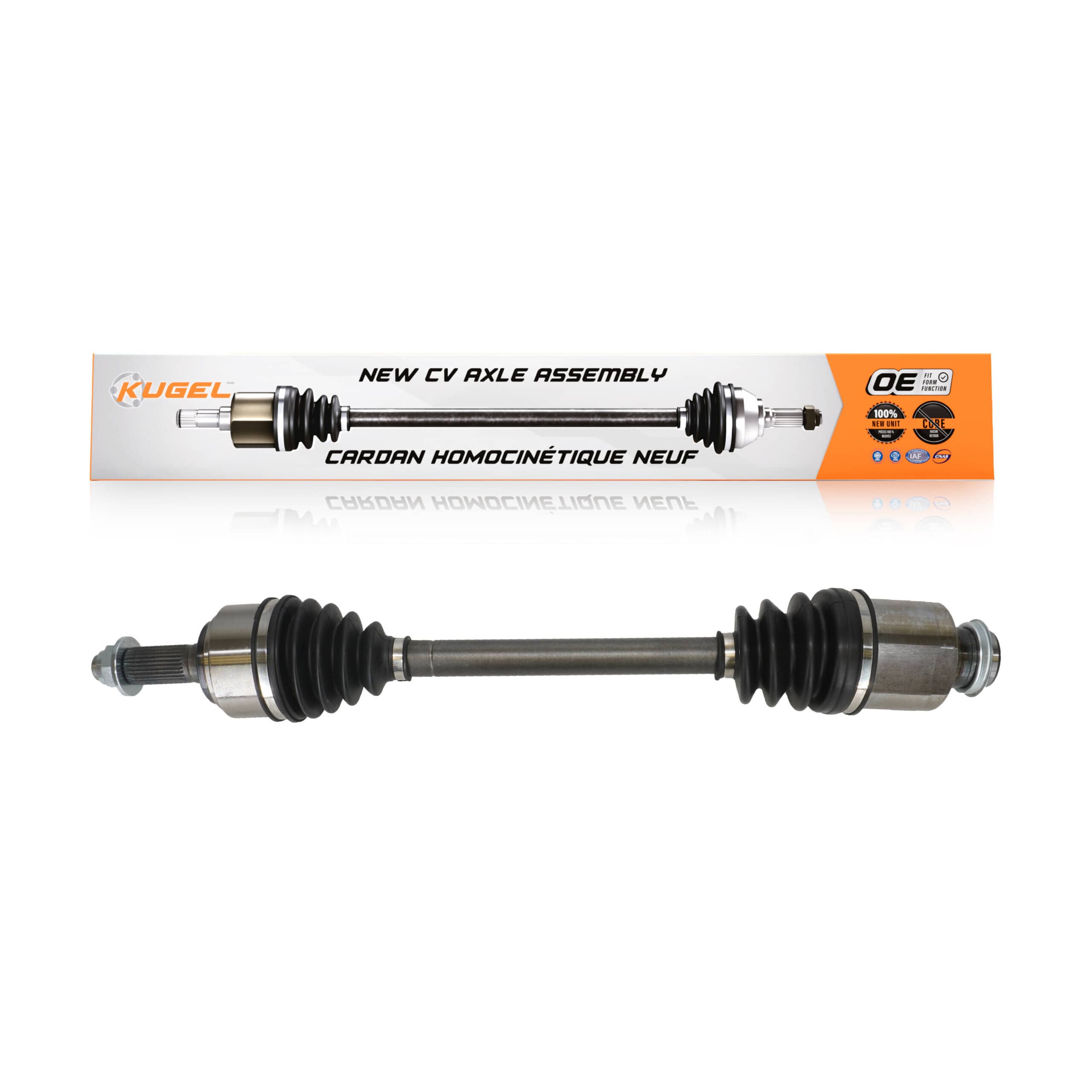 Kugel - NCV-MZ47006 - Front Right CV Axle Shaft