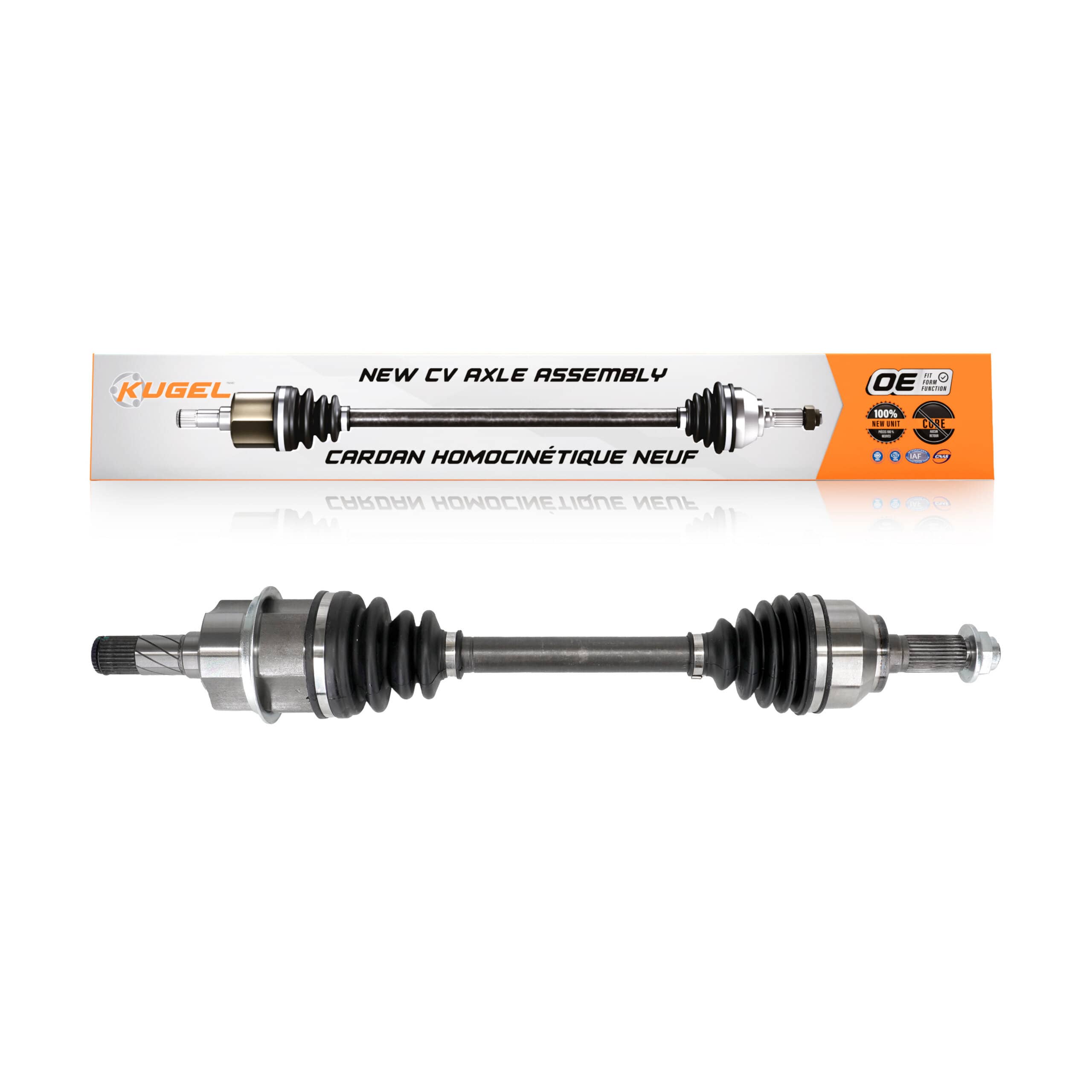 Kugel - NCV-MZ47018 - Front Left CV Axle Shaft