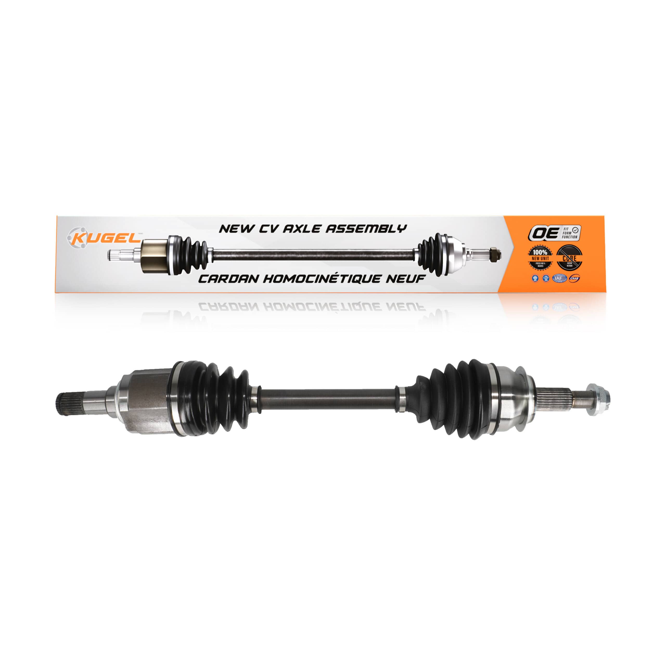 Kugel - NCV-MZ47027 - Front Left CV Axle Shaft