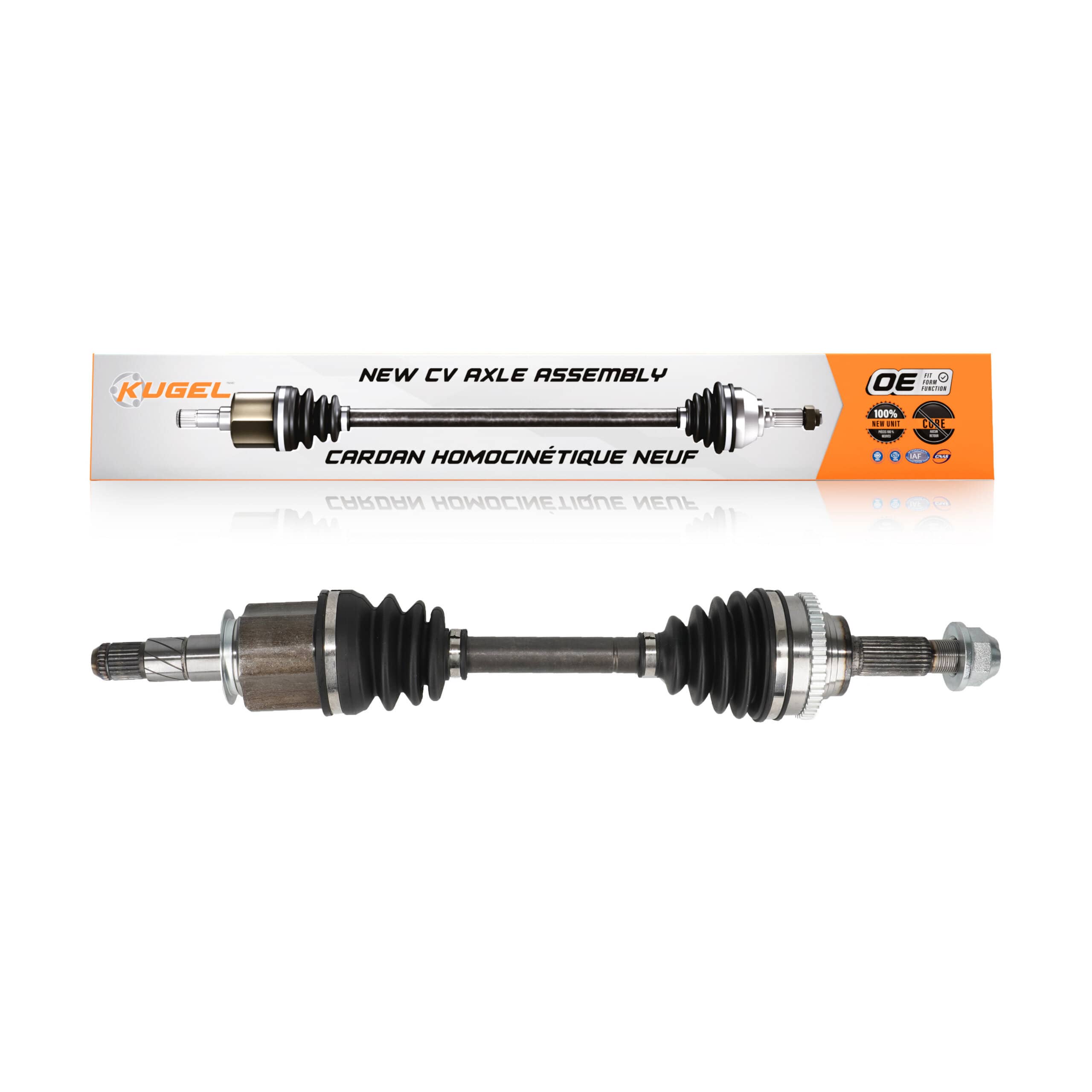 Kugel - NCV-NI39004 - Front Right CV Axle Shaft