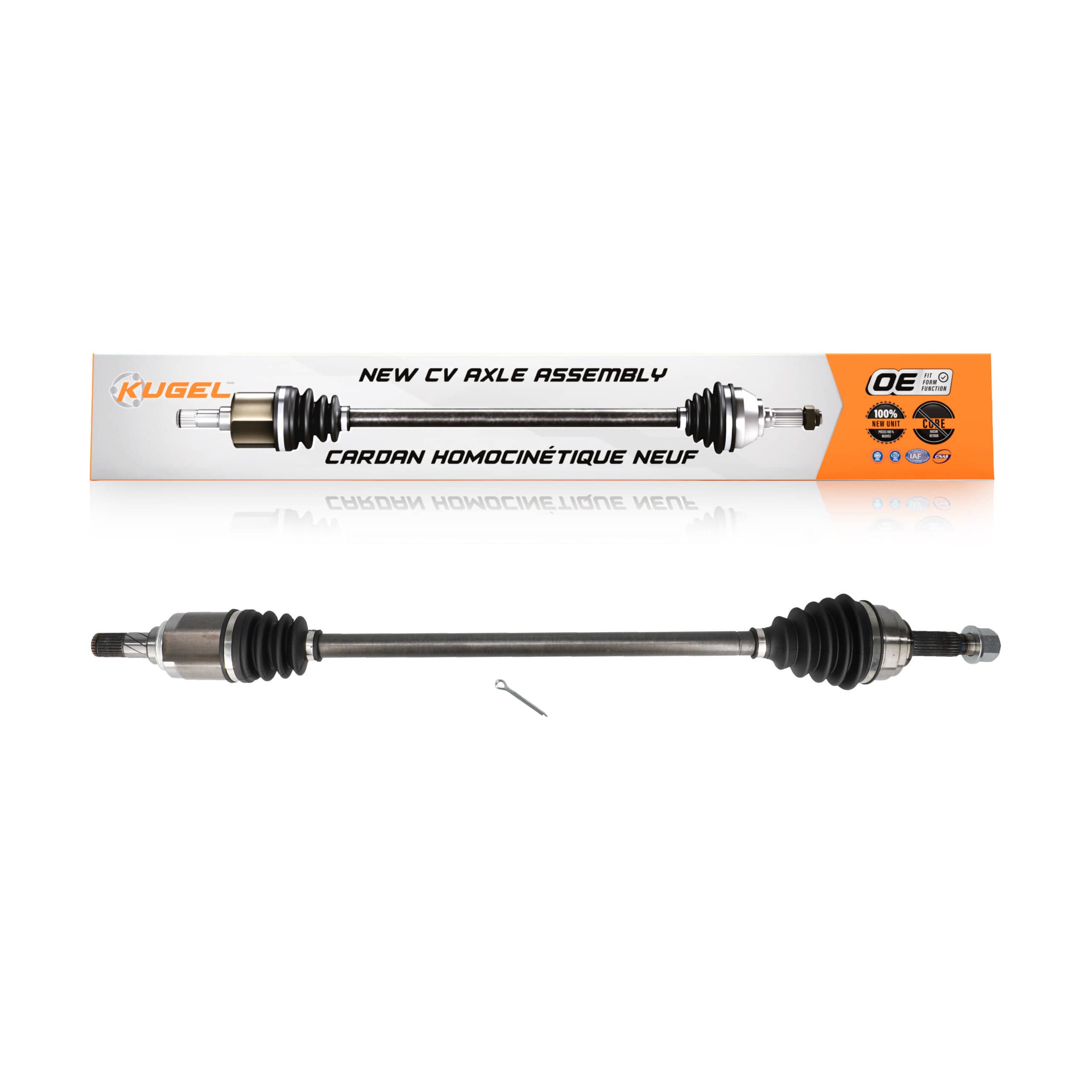 Kugel - NCV-NI53008 - Front Right CV Axle Shaft