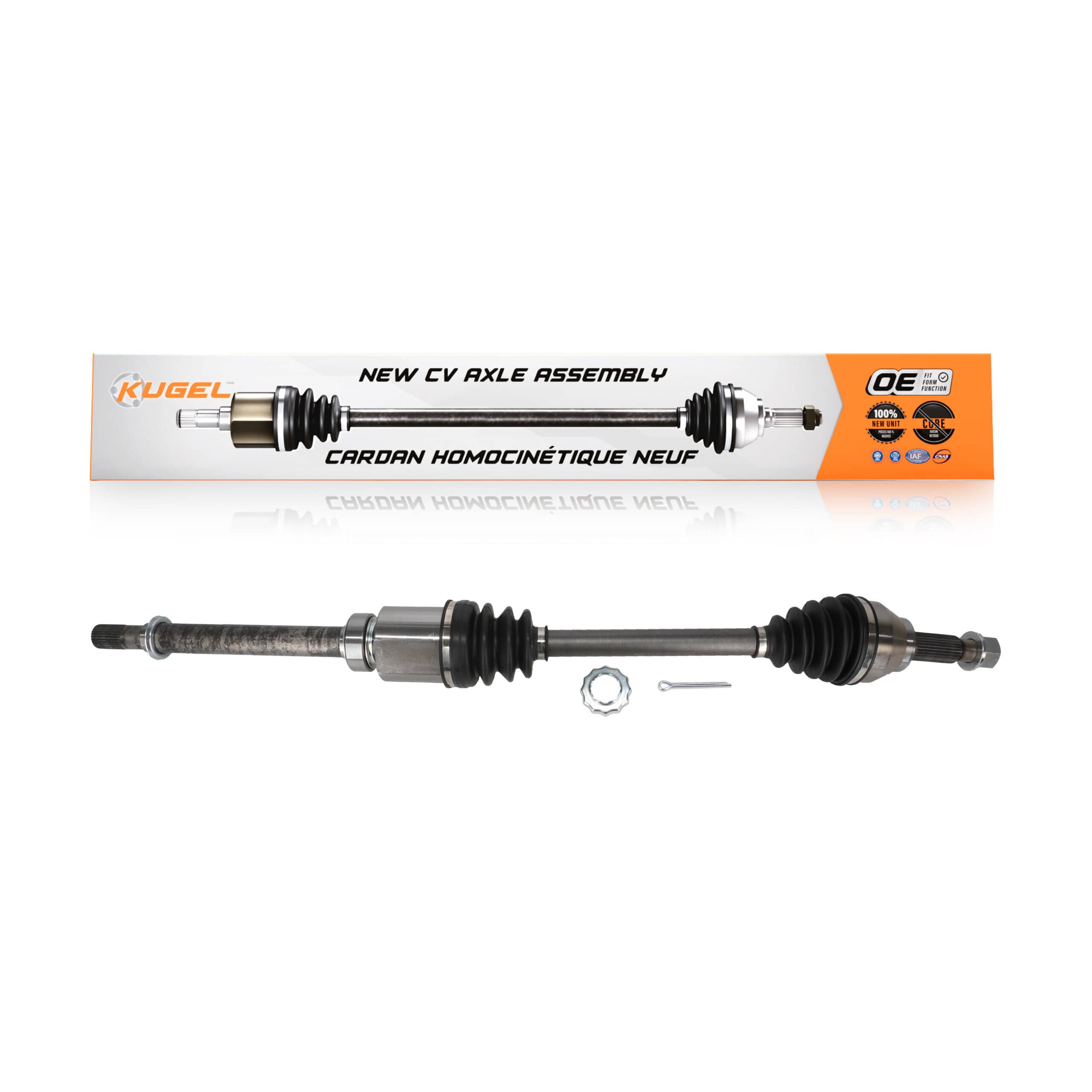 Kugel - NCV-NI53027 - Front Right CV Axle Shaft