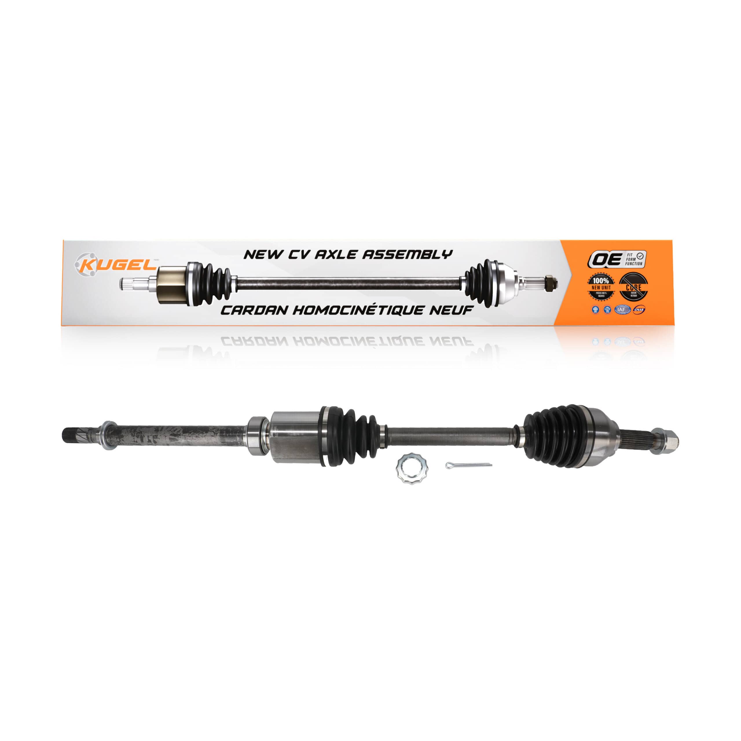 Kugel - NCV-NI53034 - Front Right CV Axle Shaft