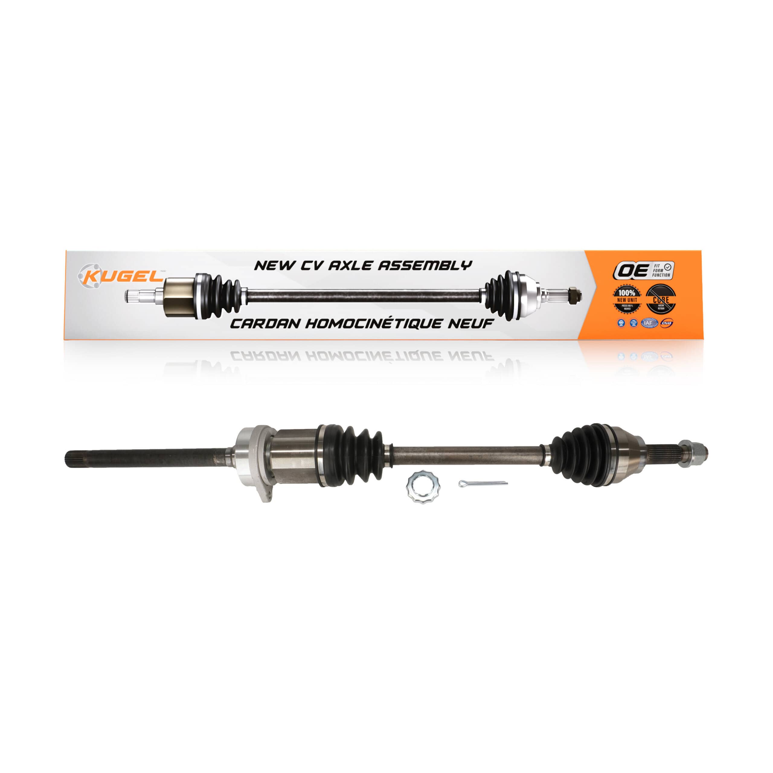 Kugel - NCV-NI53035 - Front Right CV Axle Shaft