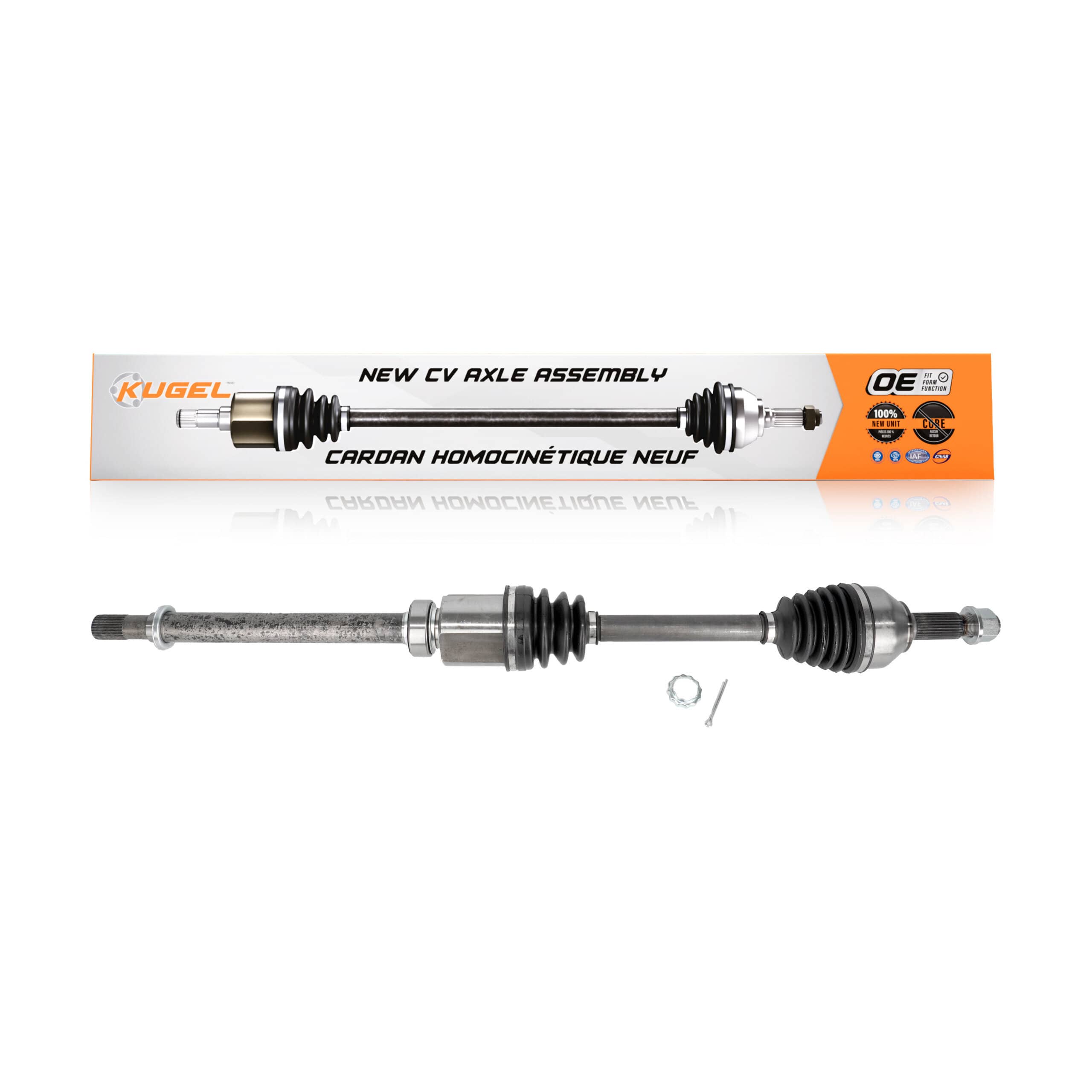 Kugel - NCV-NI53039 - Front Right CV Axle Shaft