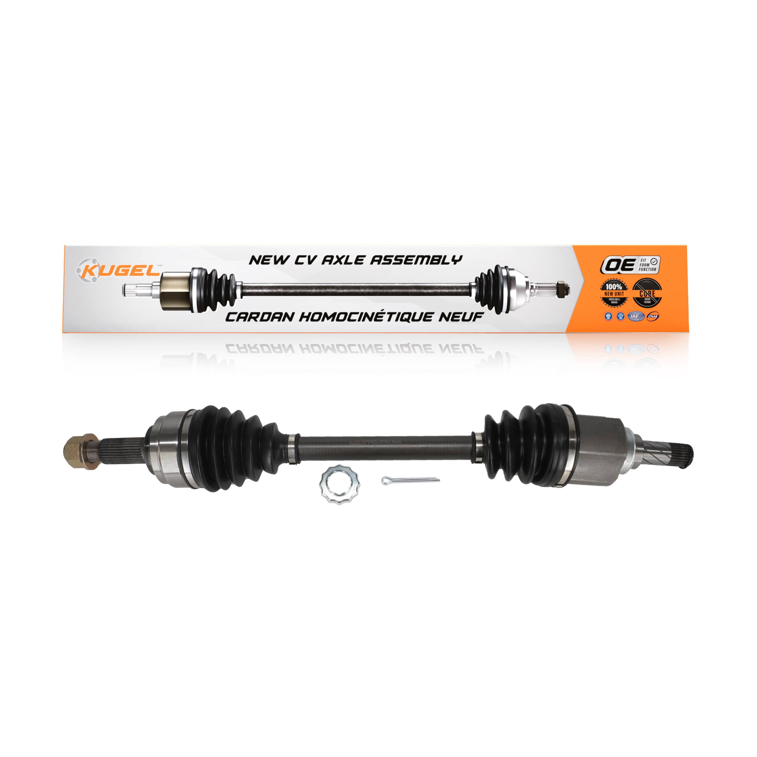 Kugel - NCV-NI53177 - Front Left CV Axle Shaft
