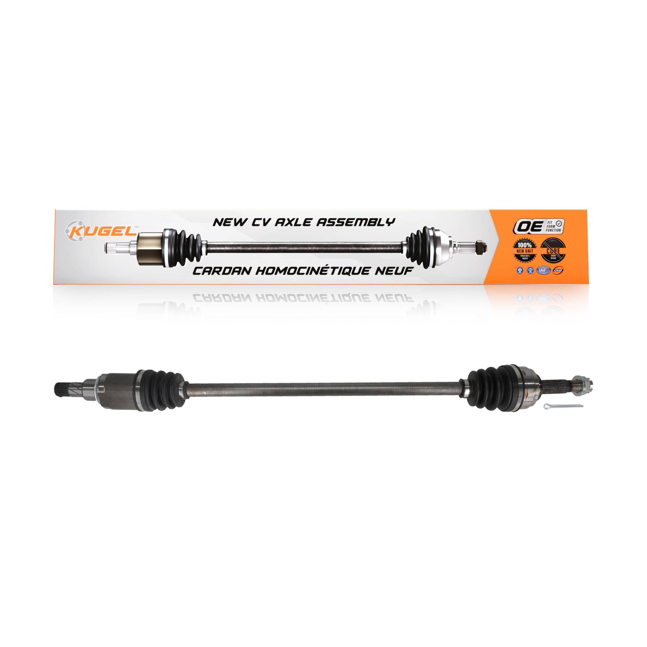Kugel - NCV-NI53189 - Front Right CV Axle Shaft