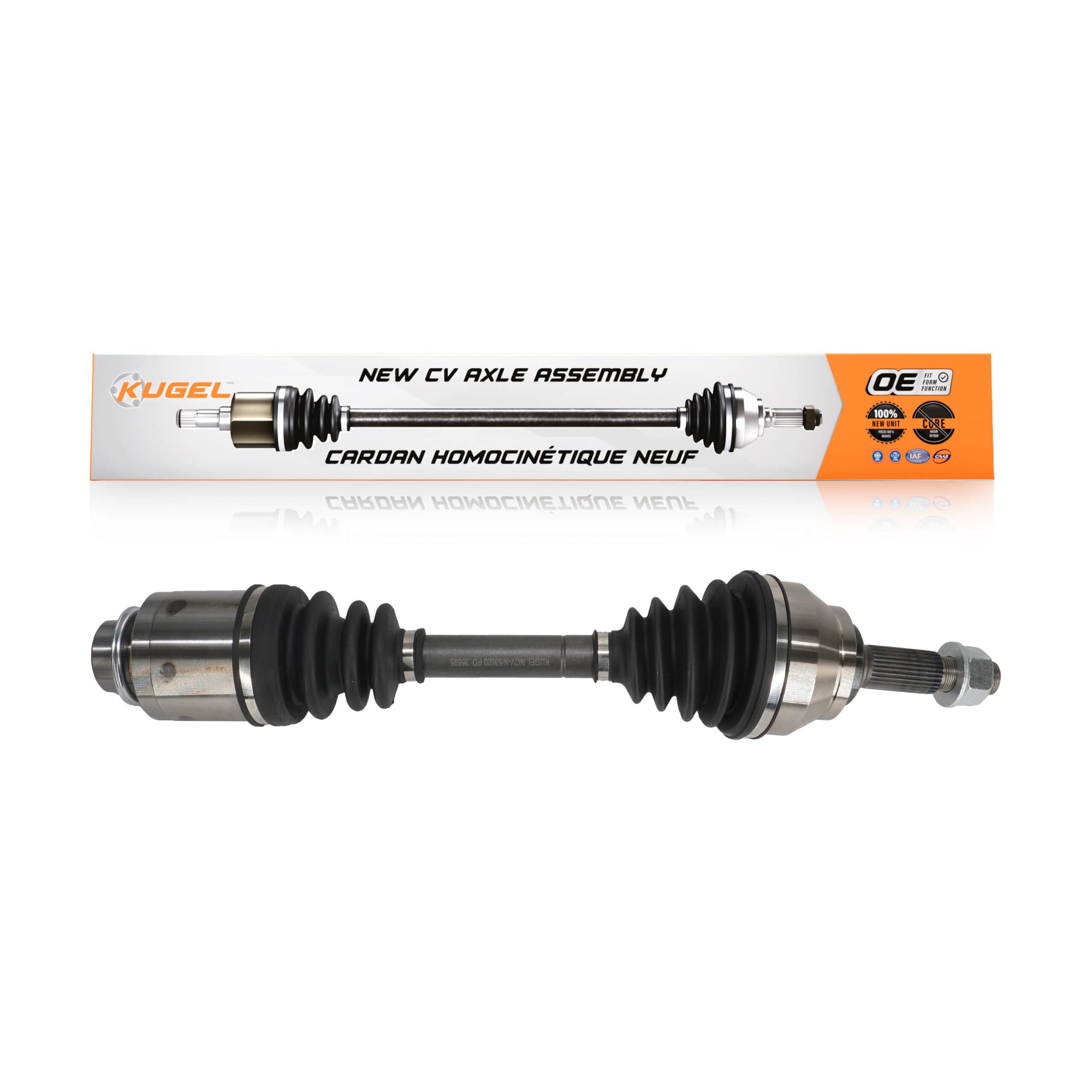 Kugel - NCV-NI53600 - Front Right CV Axle Shaft