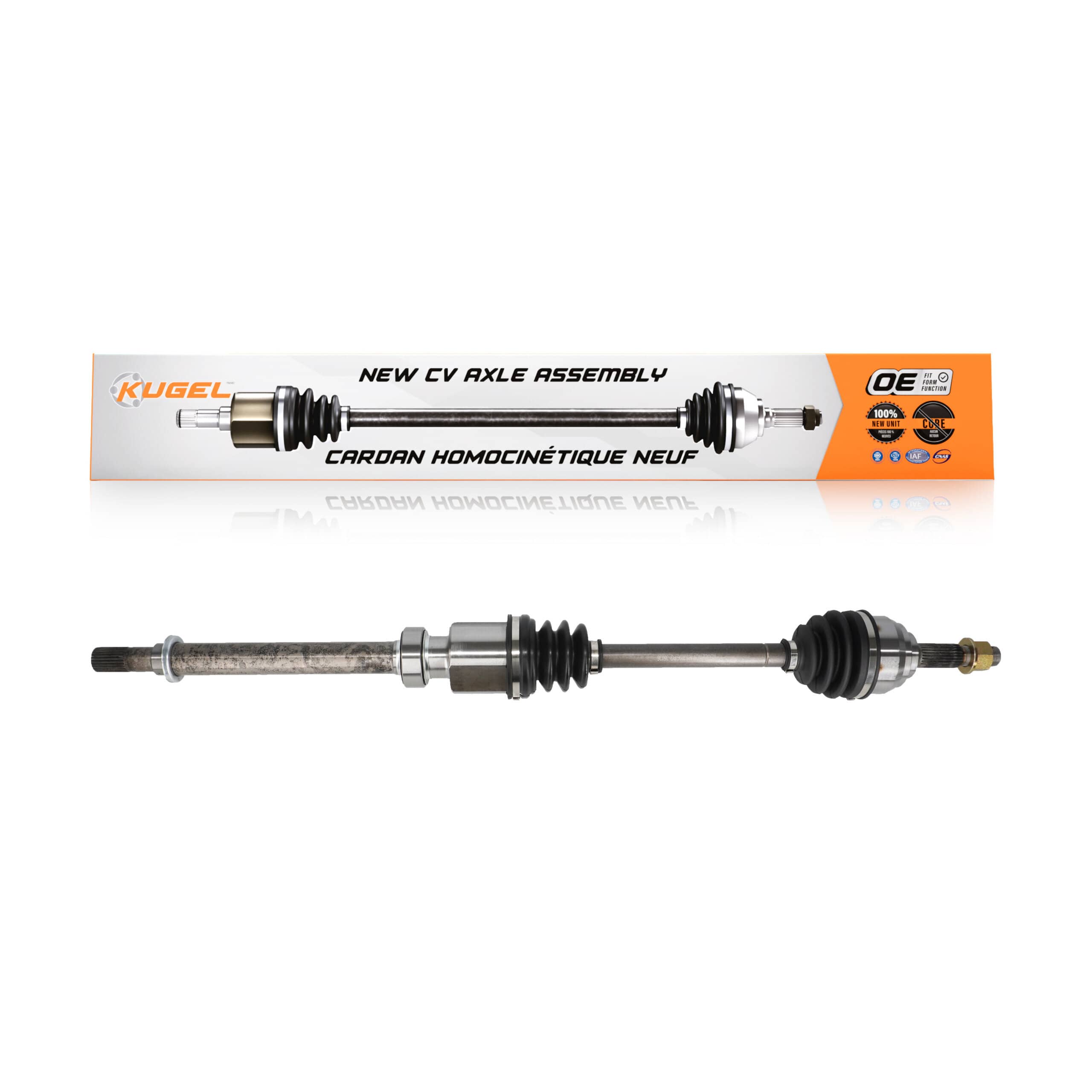 Kugel - NCV-NI53906 - Front Right CV Axle Shaft
