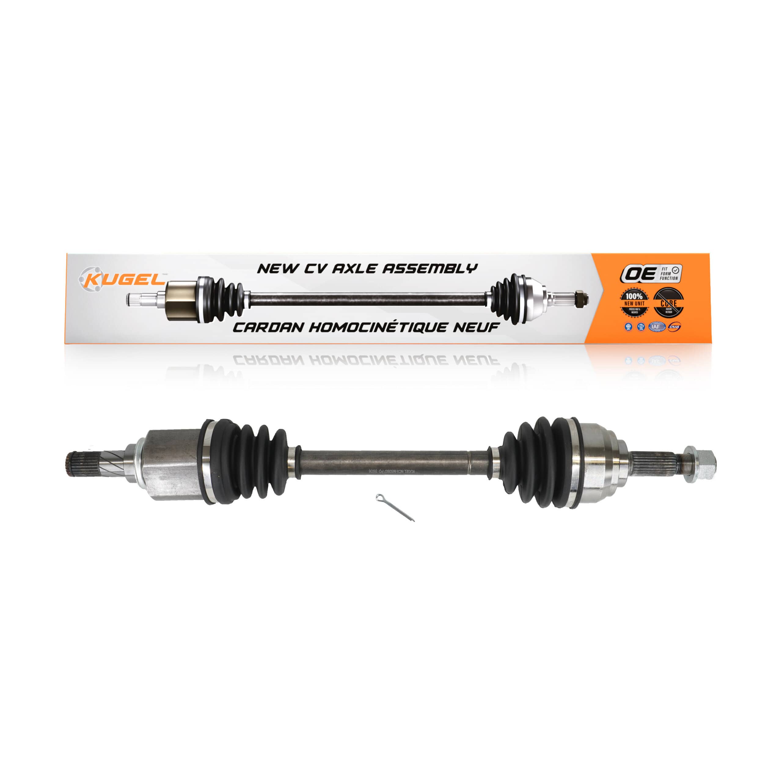 Kugel - NCV-NI53907 - Front Left CV Axle Shaft