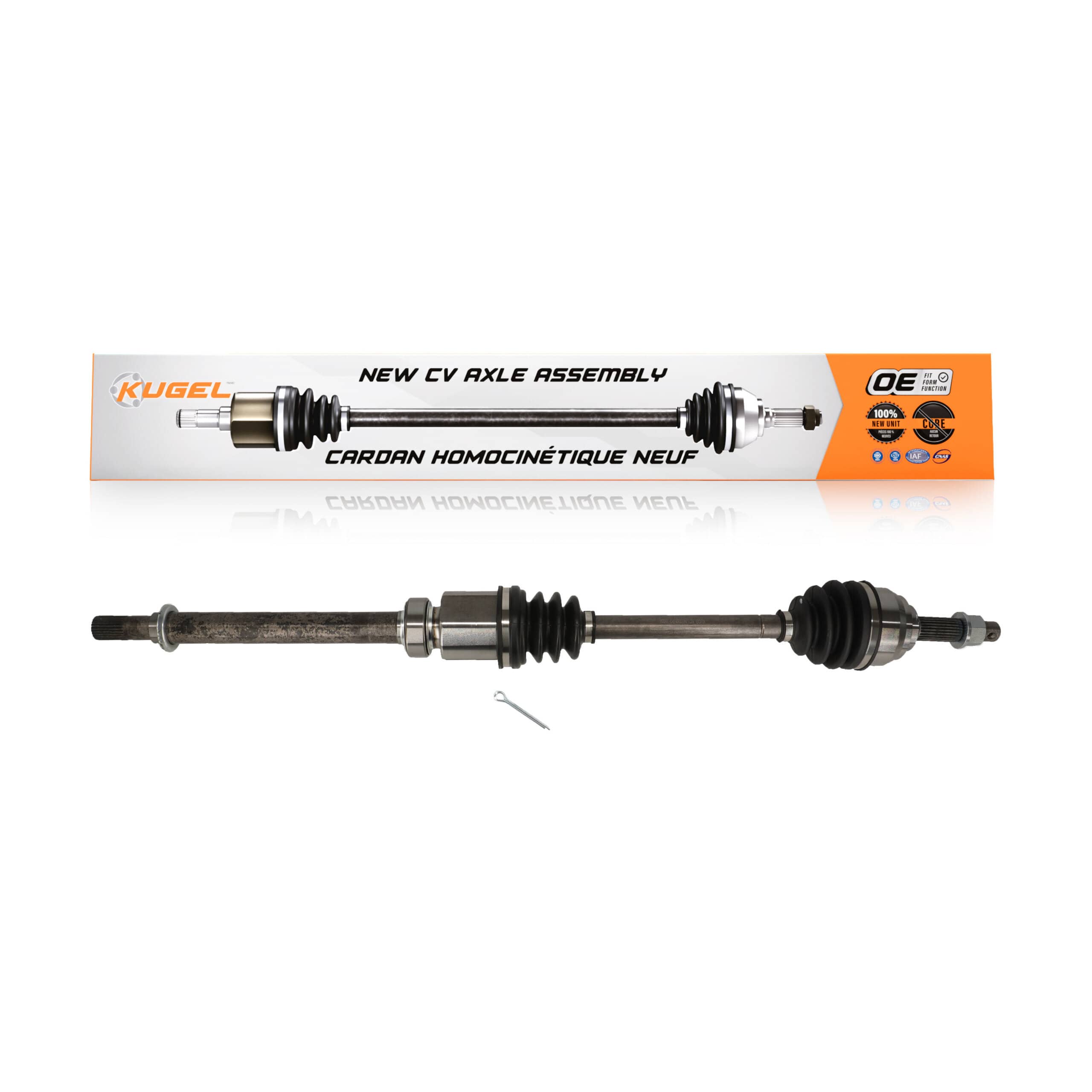 Kugel - NCV-NI53908 - Front Right CV Axle Shaft
