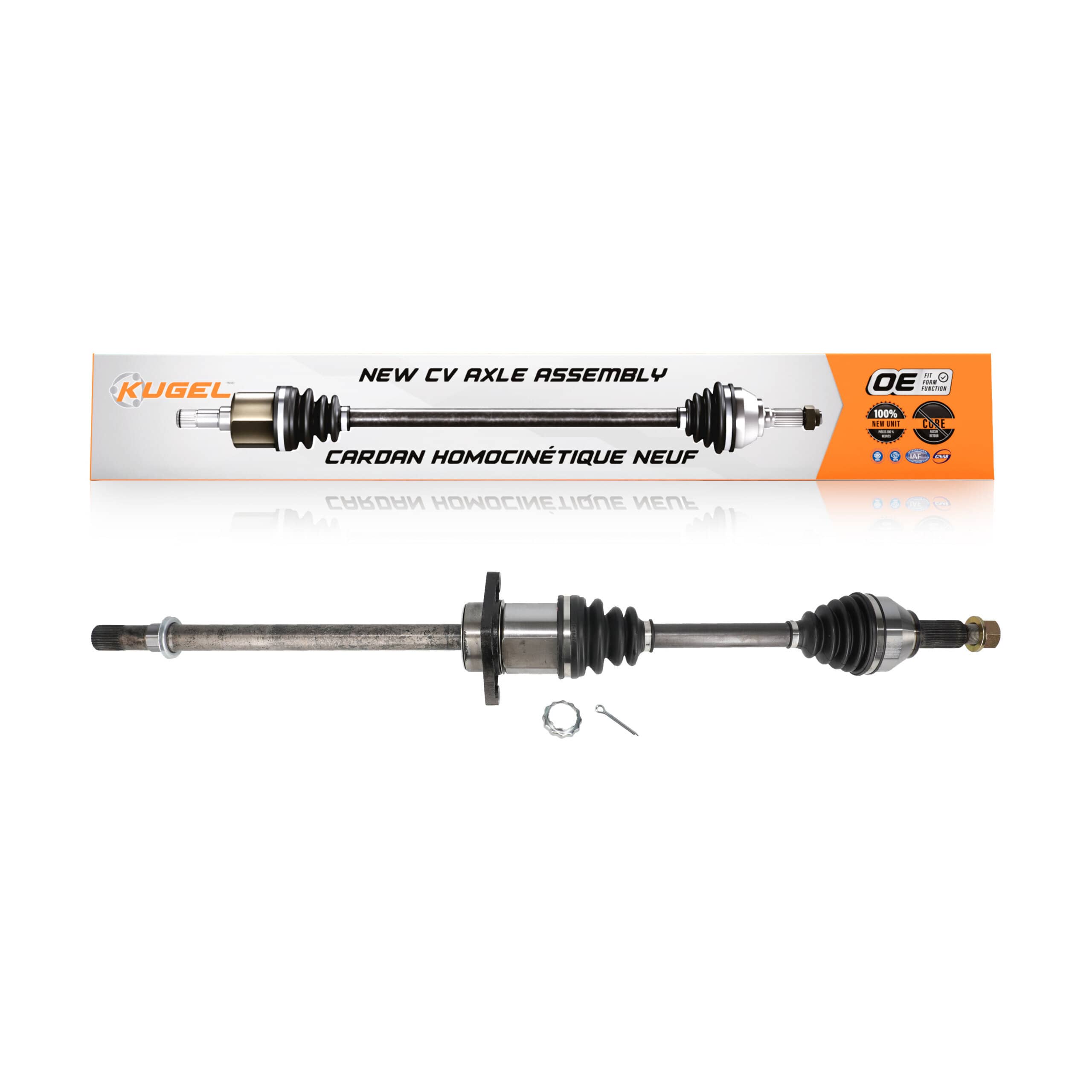 Kugel - NCV-NI53916 - Front Right CV Axle Shaft