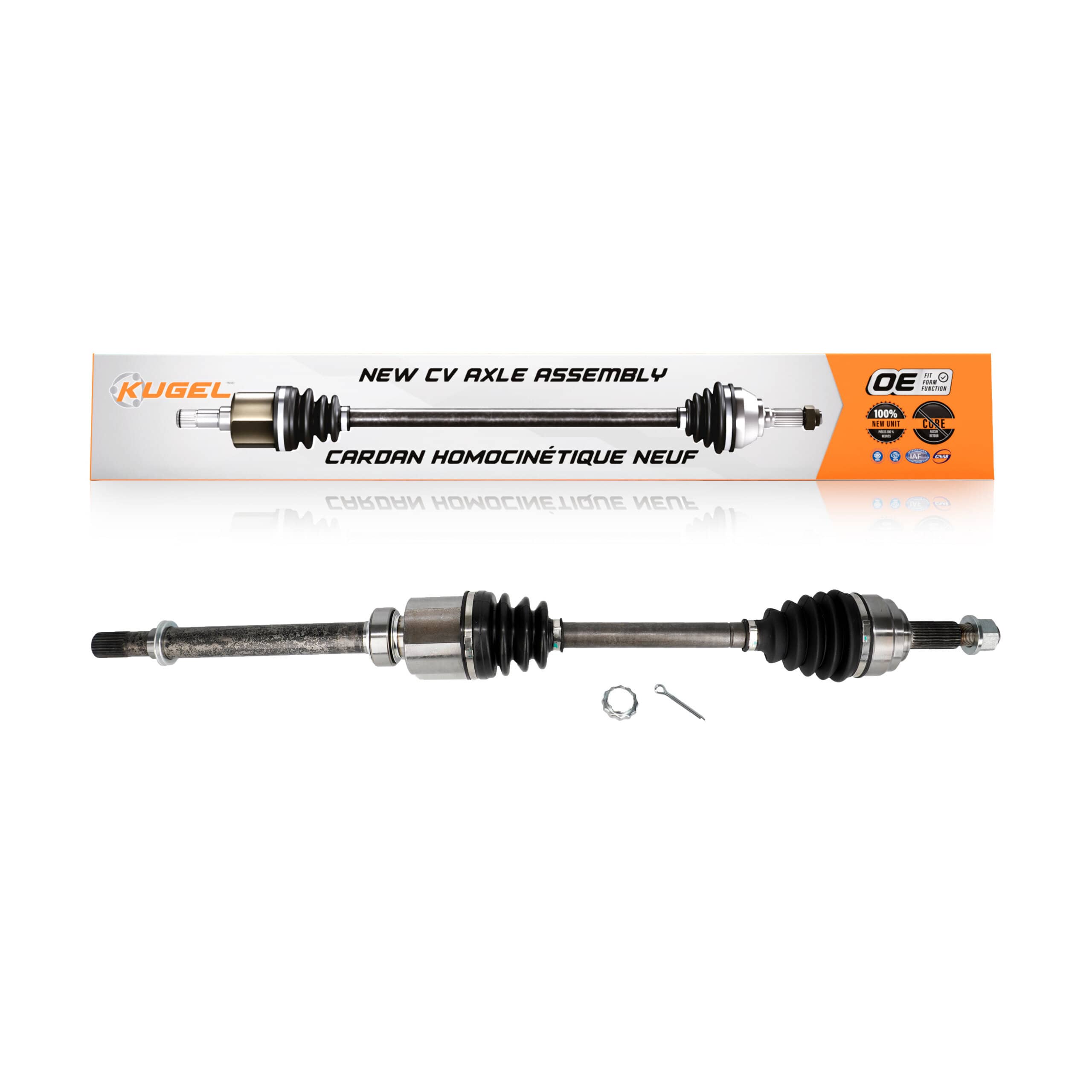 Kugel - NCV-NI53919 - Front Right CV Axle Shaft