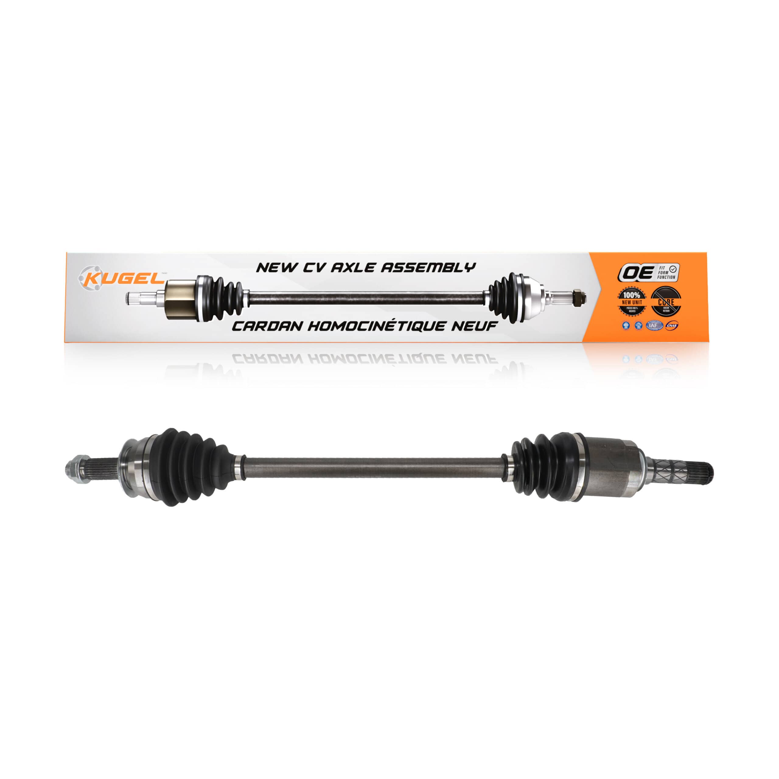 Kugel - NCV-SB66052 - Front Left CV Axle Shaft