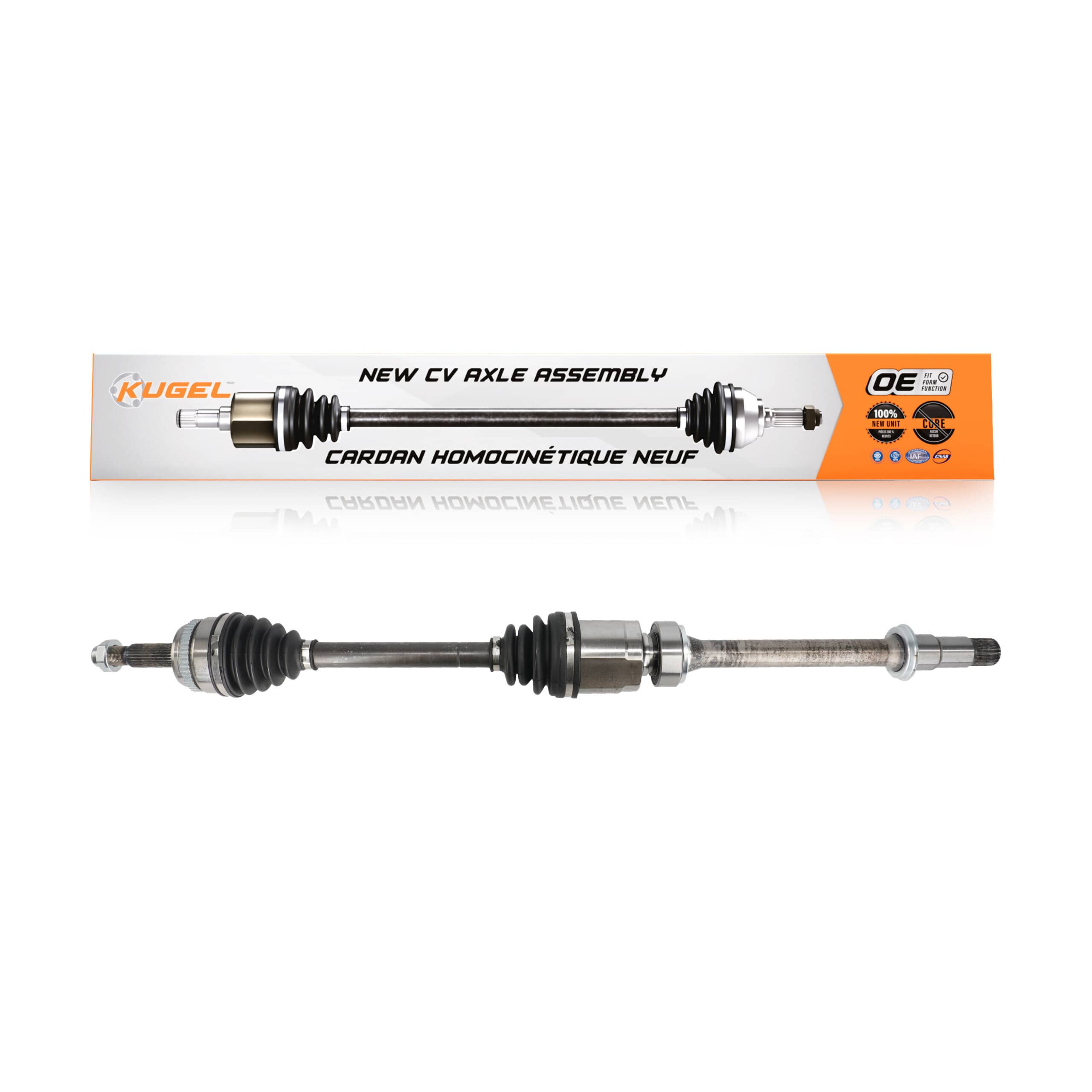 Kugel - NCV-TO69077 - Front Right CV Axle Shaft