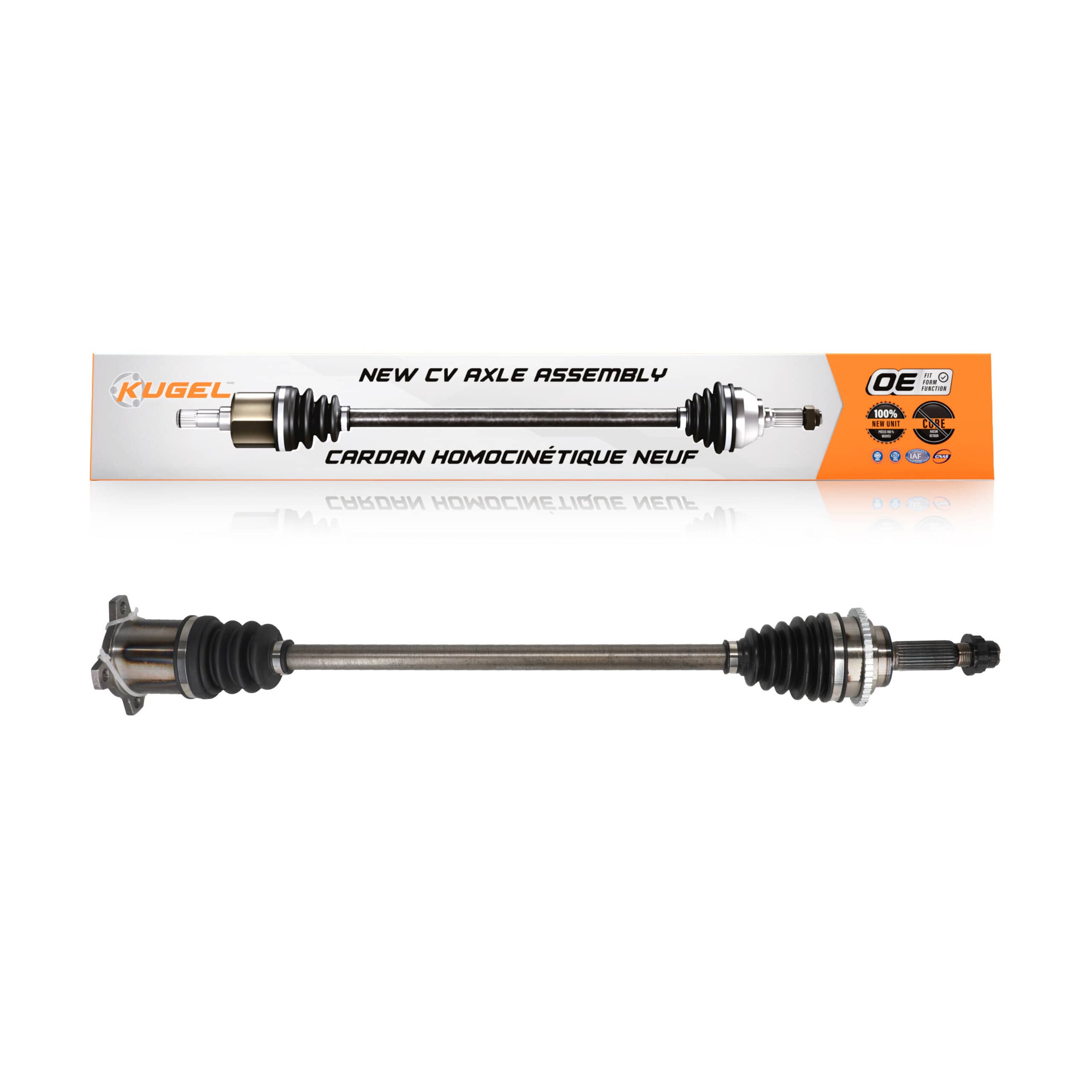 Kugel - NCV-TO69107 - Rear Right CV Axle Shaft