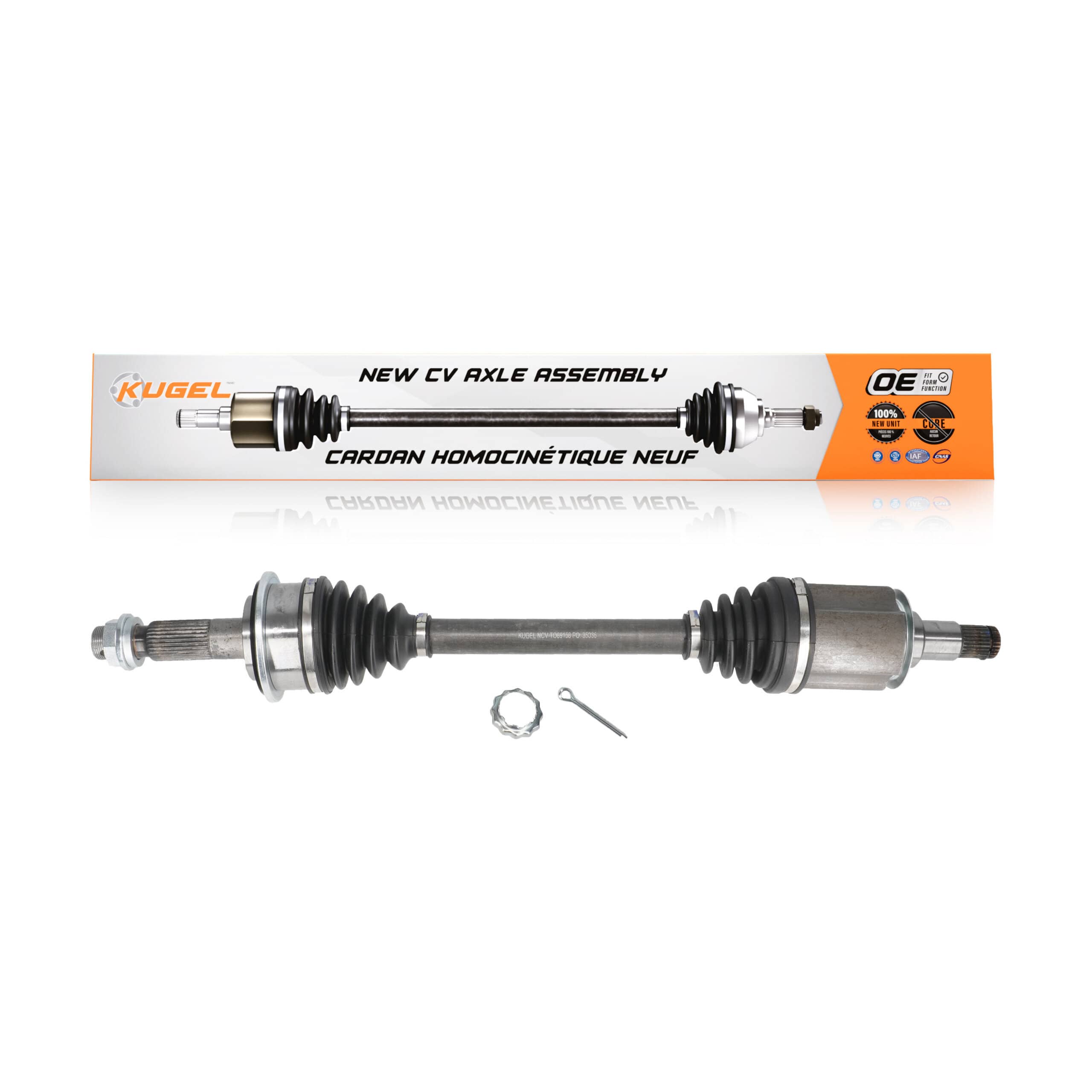 Kugel - NCV-TO69158 - Front Left CV Axle Shaft