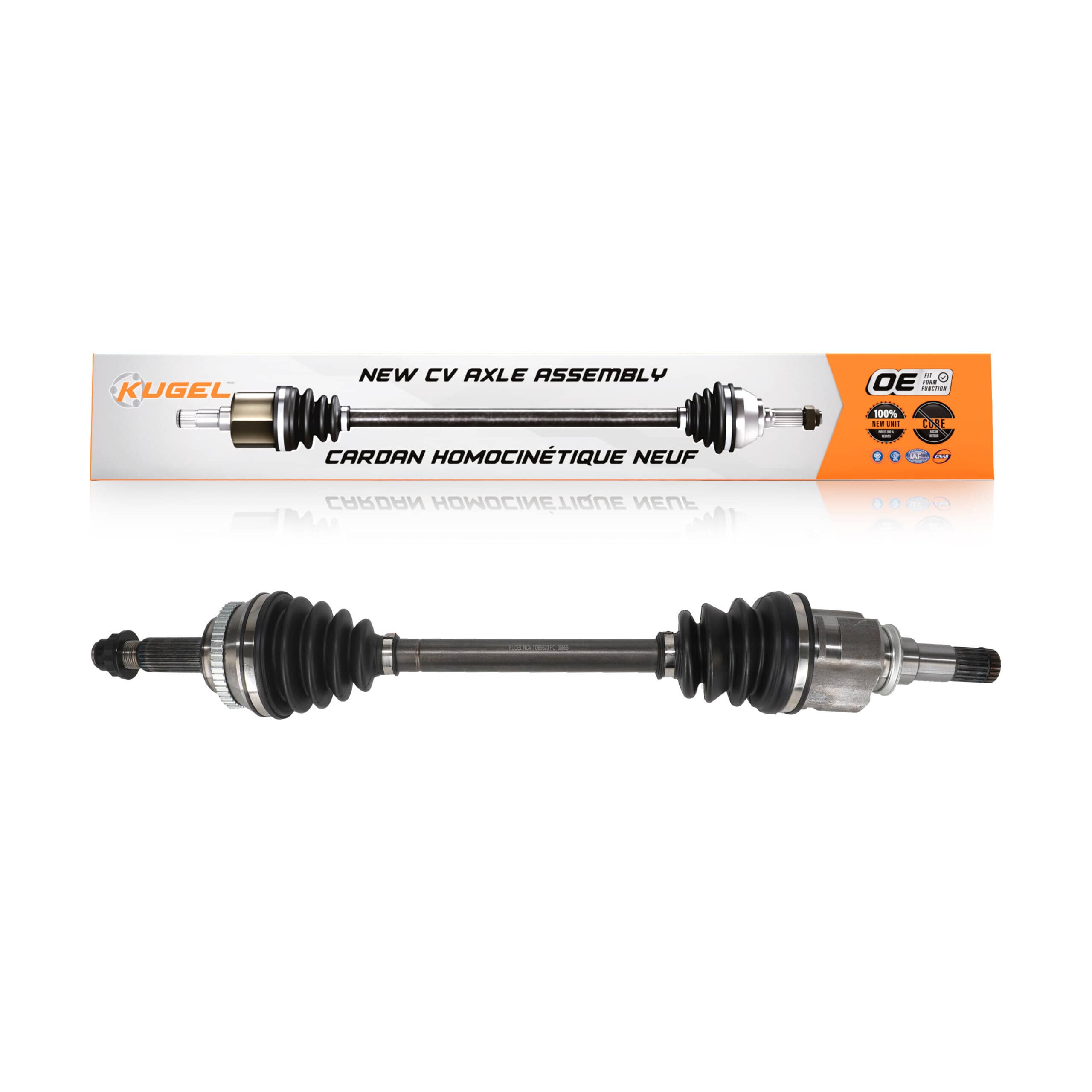 Kugel - NCV-TO69620 - Front Left CV Axle Shaft