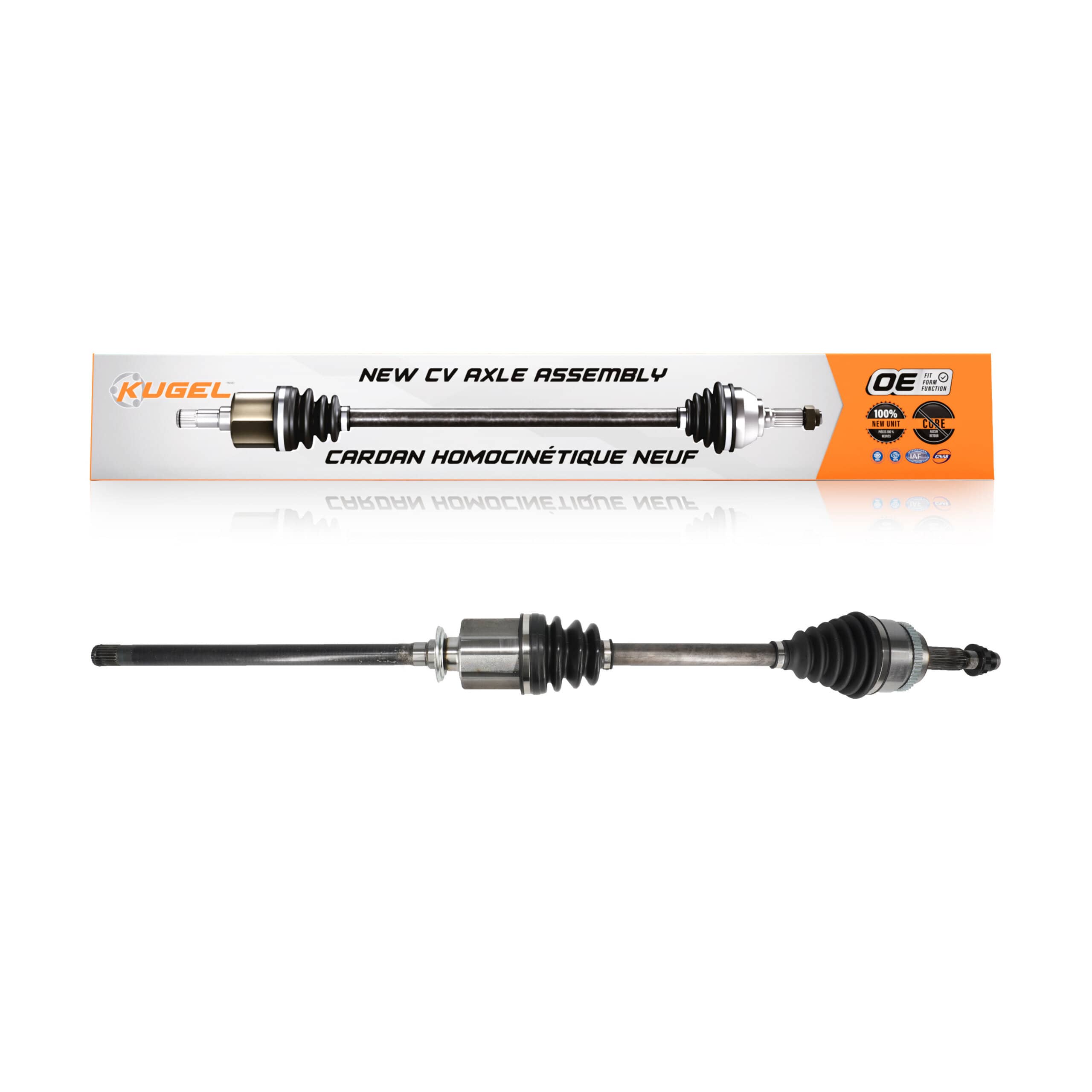 Kugel - NCV-TO69631 - Front Right CV Axle Shaft