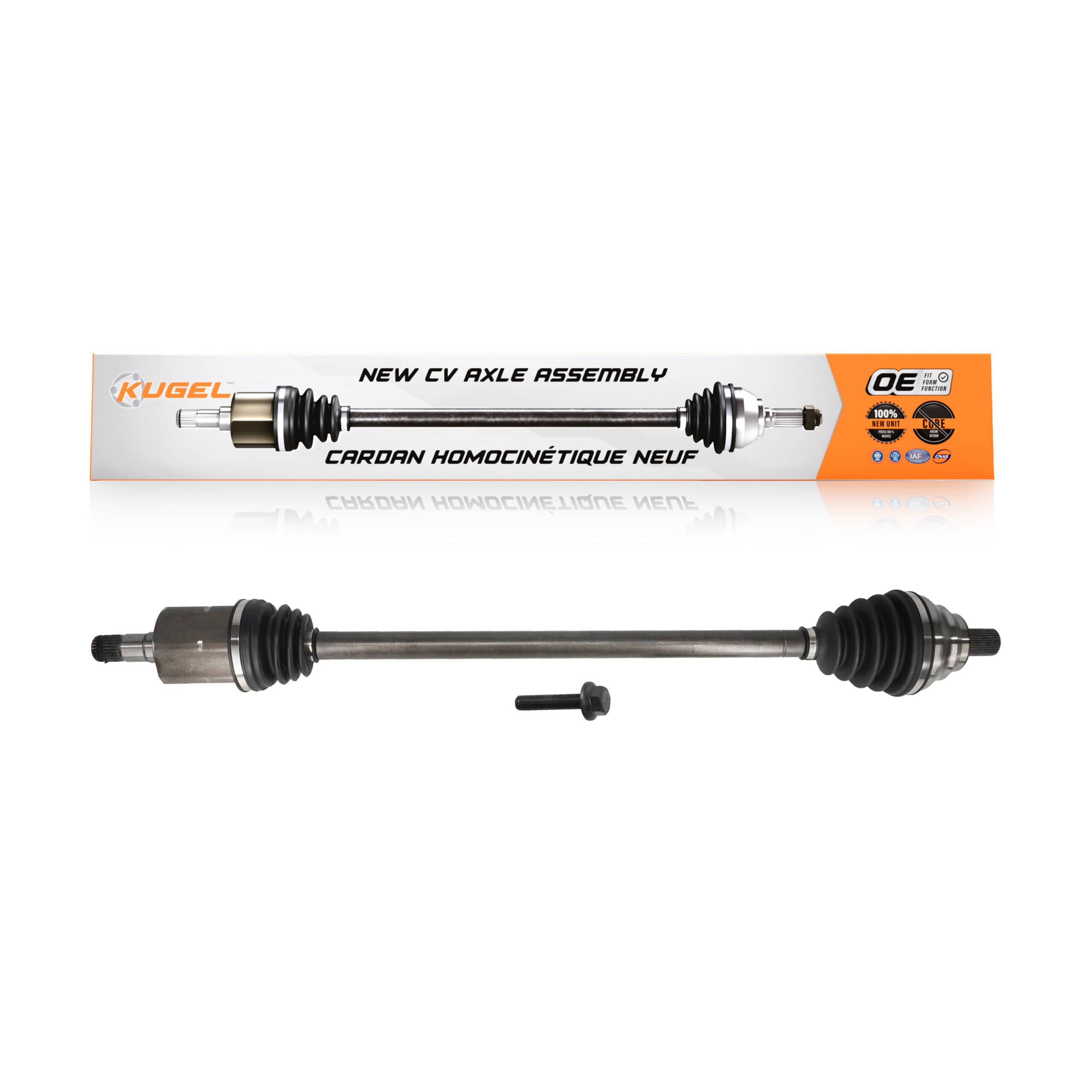 Kugel - NCV-VW72102 - Front Right CV Axle Shaft