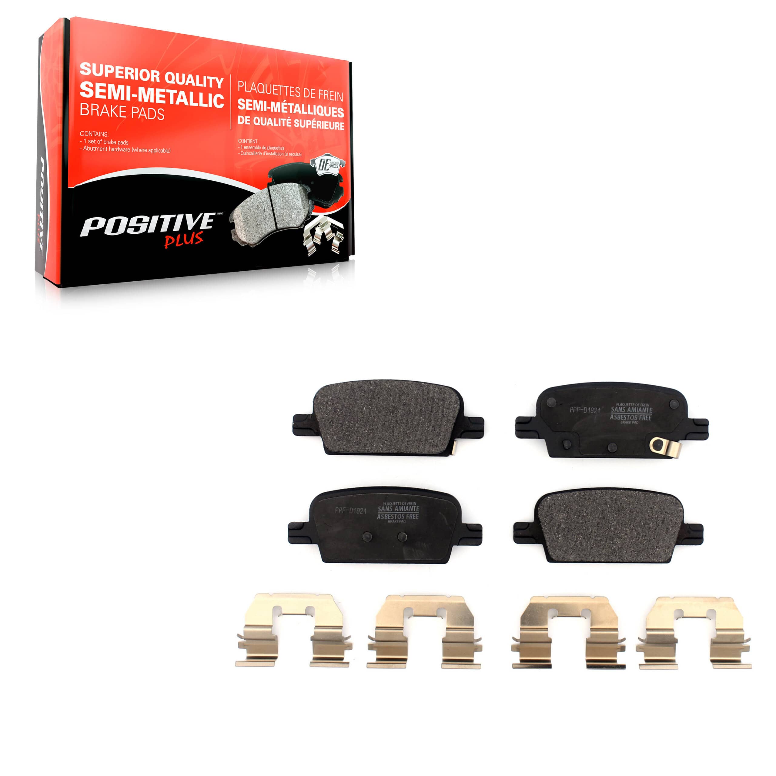 Positive Plus - PPF-D1921 - Rear Disc Brake Pad