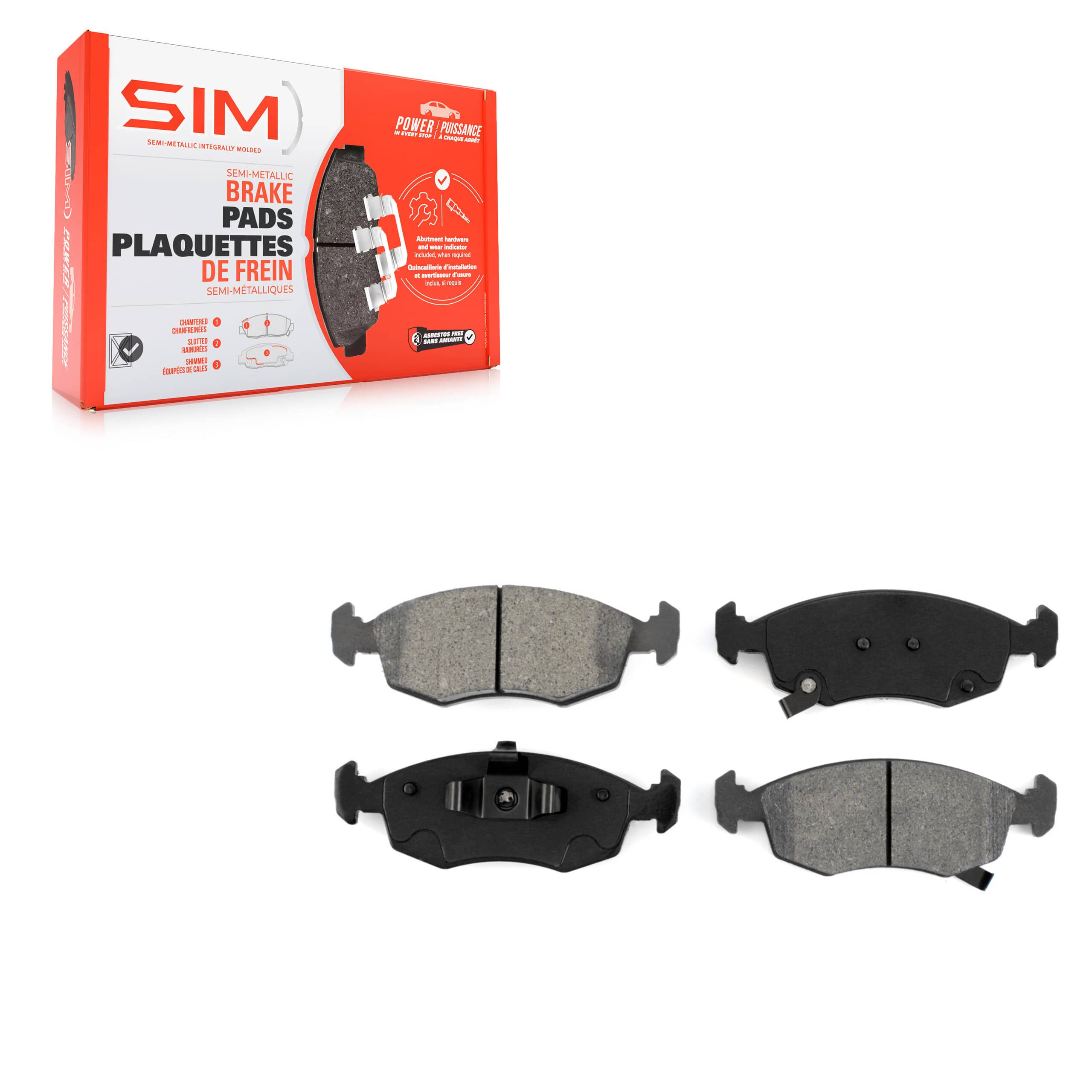 SIM - SIM-1568 - Front Disc Brake Pad