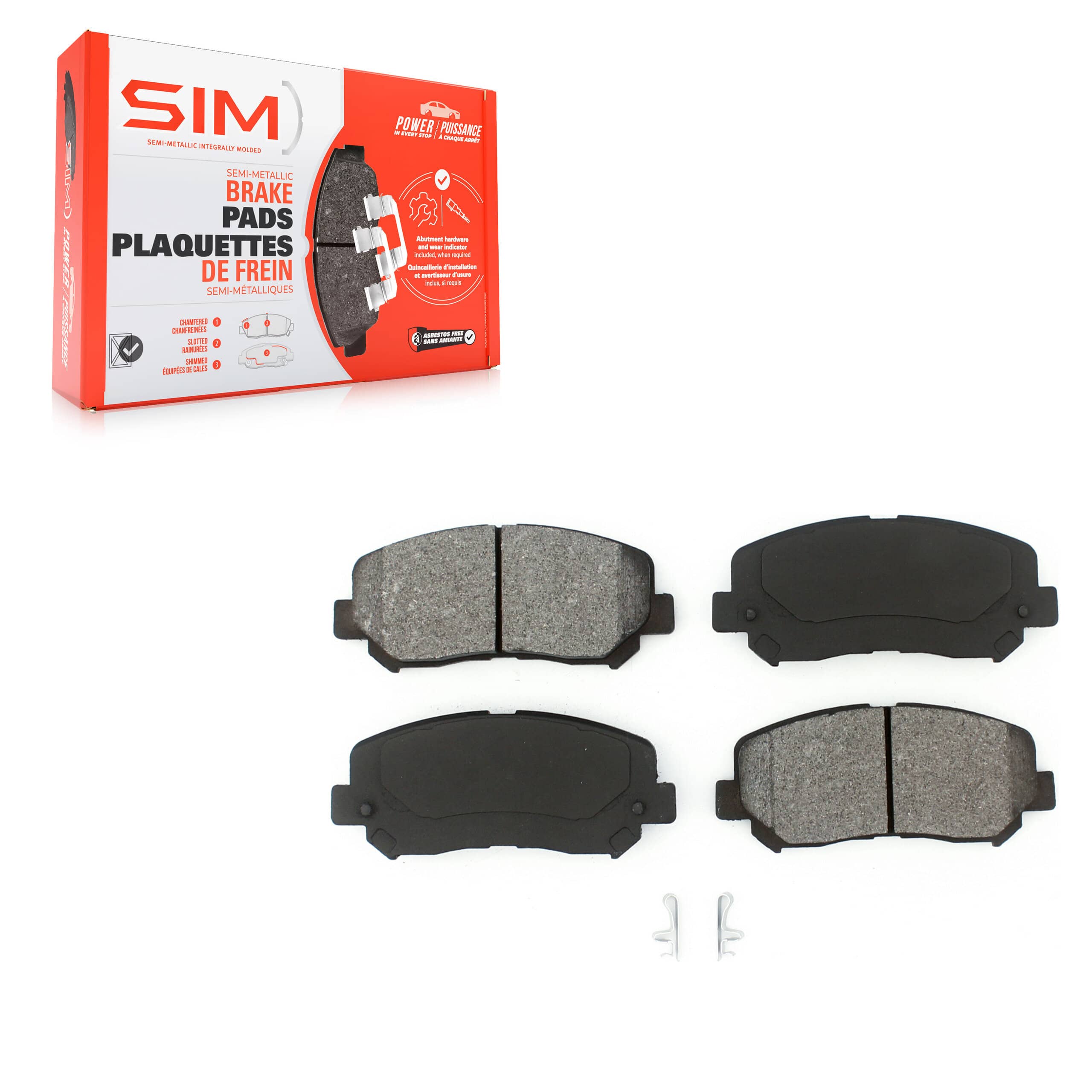 SIM - SIM-1640A - Front Disc Brake Pad
