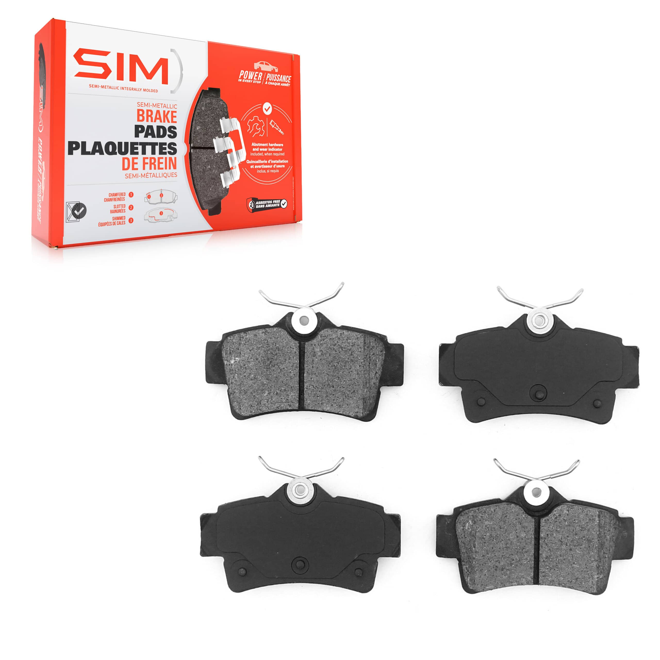 SIM - SIM-627 - Rear Disc Brake Pad